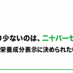 栄養成分表示に決められた許容差を示したアイキャッチ画像